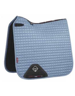 LeMieux Luxury Dressage Suede squares: Ice Blue