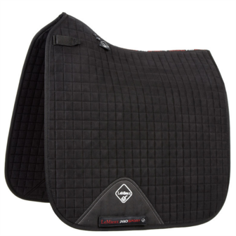 LeMieux Luxury Dressage Suede squares: Black