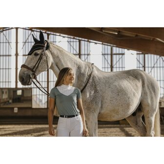 Wedstrijdshirt Equitheme Funza Sage green