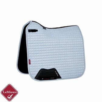 LeMieux Luxury Dressage Suede squares: Mist