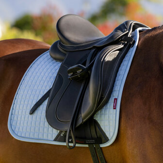 LeMieux Luxury Dressage Suede squares: Mist