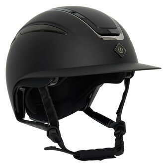 Paardrijcap Imperial Riding Olania Deluxe Big Visor Zwart