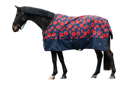 HKM regendeken Poppy Fleece voering