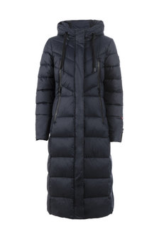 Cavallo Meadow lange winterjas donkerblauw