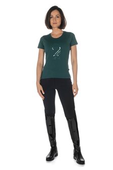 T-shirt HKM Livigno Donkergroen