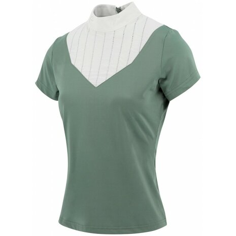 Wedstrijdshirt Equitheme Funza Sage green