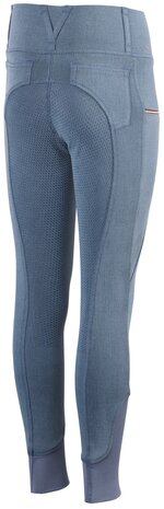 Rijbroek Equitights Lou-Lou Denim Fiss Full Grip