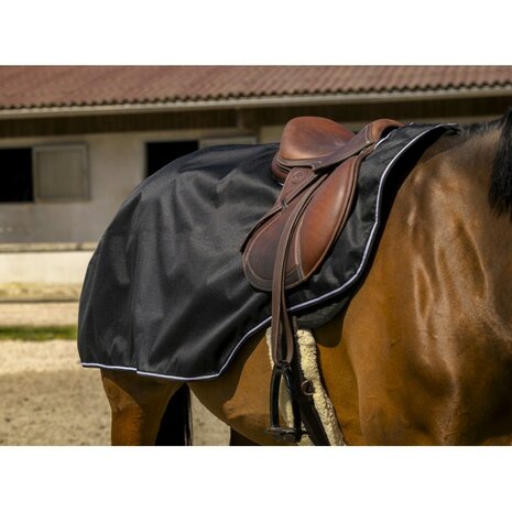 Trainingsdeken Equitheme Tyrex 600D zwart