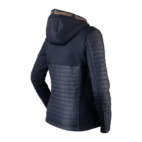 Equestrian Pro Puffer vest magnificent Blauw-Rosegold