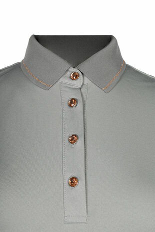 Poloshirt Rosegold Glamour Grijs