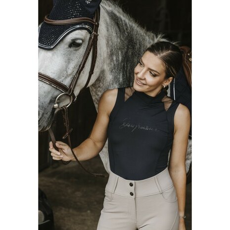 Equitheme Polo Alba Zwart