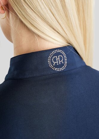 Montar REBEL Shortsleeve traingsshirt Navy met rosegold print