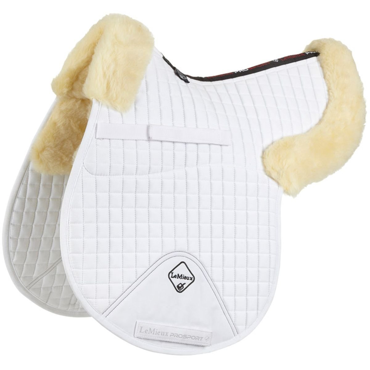 Sjabrak LeMieux Merino+ Half Lined GP Numnah wit/naturel