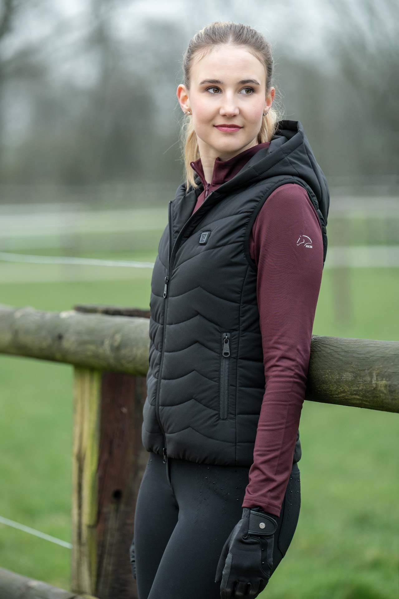 HKM Bodywarmer High temperature Blauw - Afbeelding 2