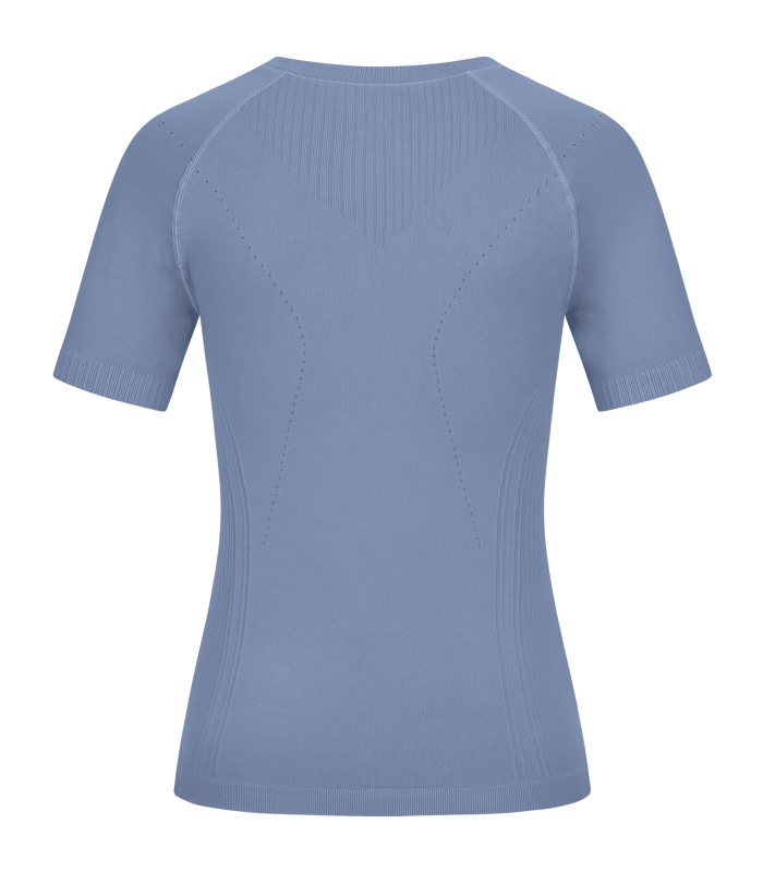 ELT Pisa 3D knitted technical shirt Blue grey - Afbeelding 4