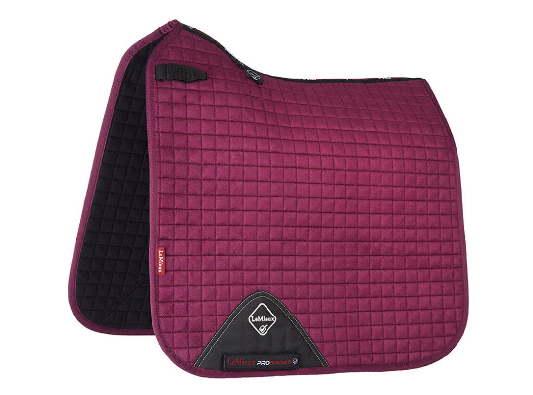Sjabrak LeMieux Suede Dressuur Plum