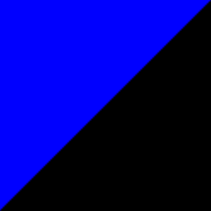 Blauw/zwart