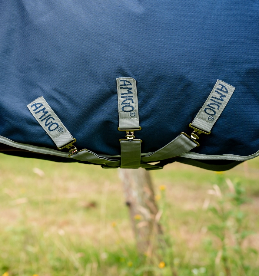Amigo Turnout 1200D Plus 250g Navy/Titanium Grey & Silver - Afbeelding 4
