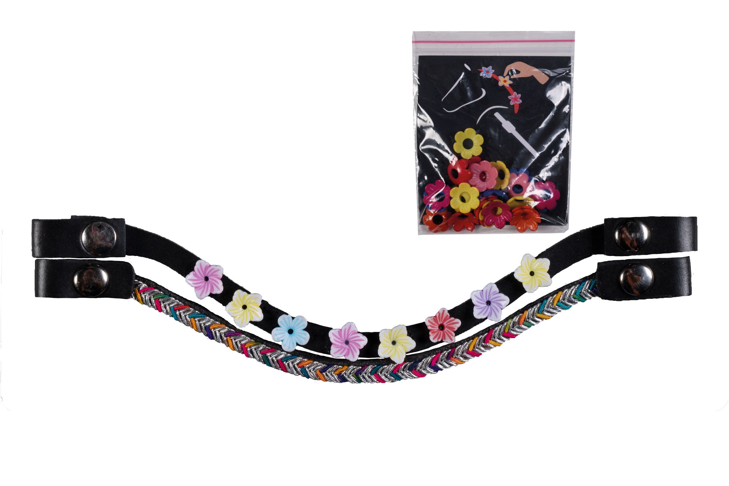 HKM Hobby Horse frontriemen set van 3 - Afbeelding 2
